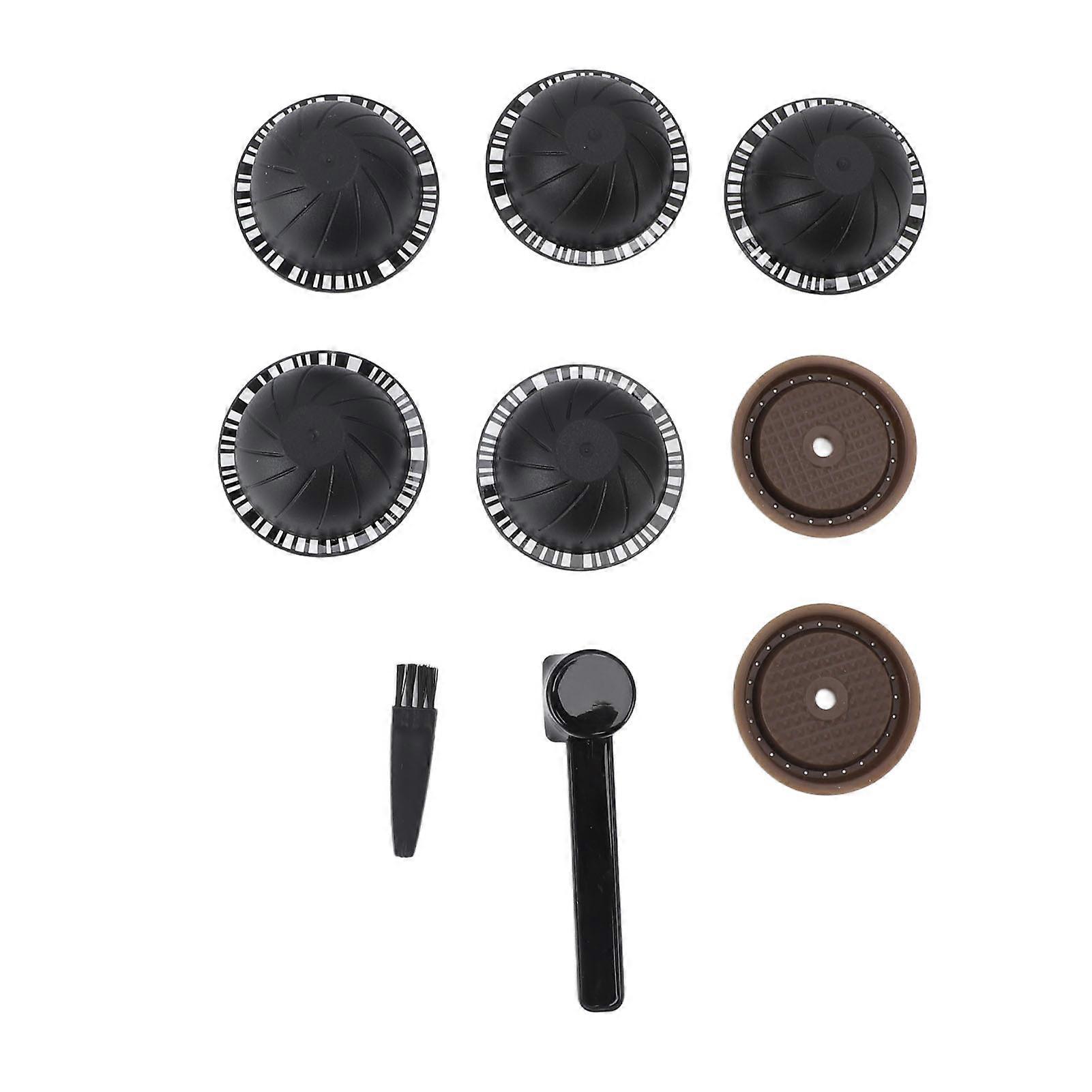 Reusable Kit For Nestle Vertuoline Coffee Machine with 5pcs Empty Refillable Pods 2pcs Silicone Capsule Discs Spoon Brush