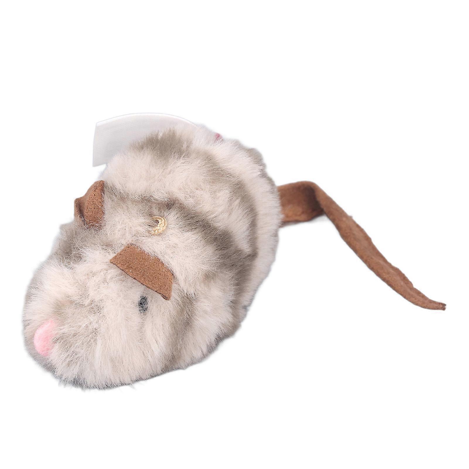 Cat Toy Interactive Electric Chasing Soft Plush Anxiety Reduction Squeaky Cat Toy for Home Indoors