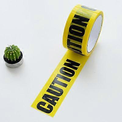 Warning Tape, Warning Tape Floor Marking Tape, Yellow and Black Marking Tape CAUTION Tape Safety Tape for Halloween Decoration/Hazardous Area(4.8cm x