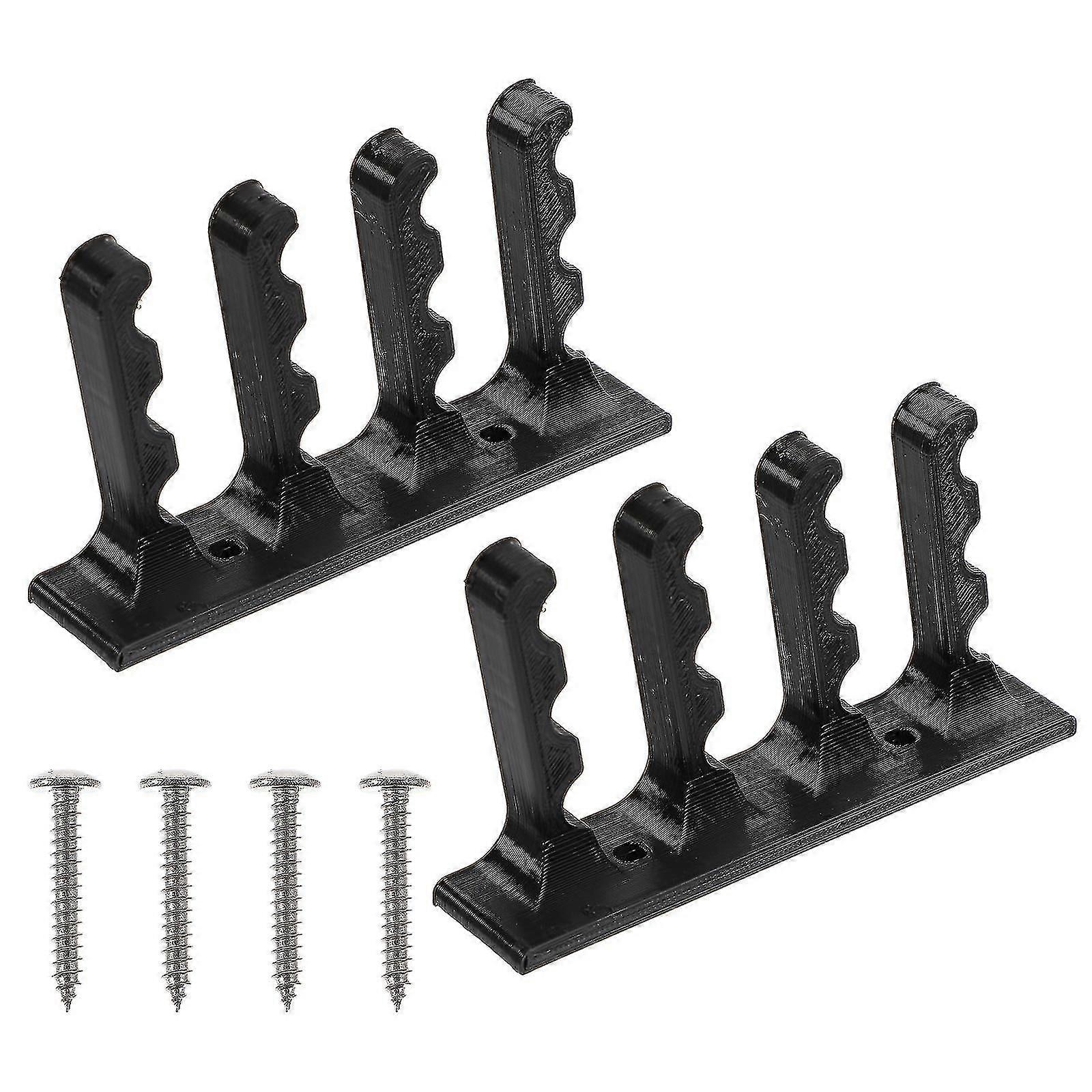 2pcs Bow And Arrow Wall Mounted Storage Brackets Holder Rack With Screws