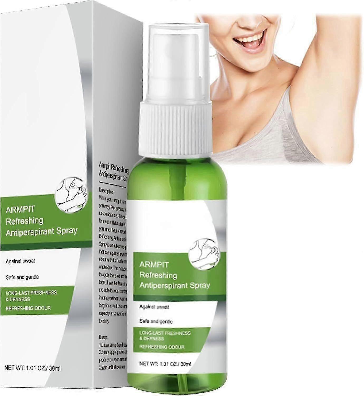 Maximum Strength Antiperspirant Spray, Strong Deodorant for Excessive Sweating & Hyperhidrosis Improvement - Refreshing Odor - 30ml