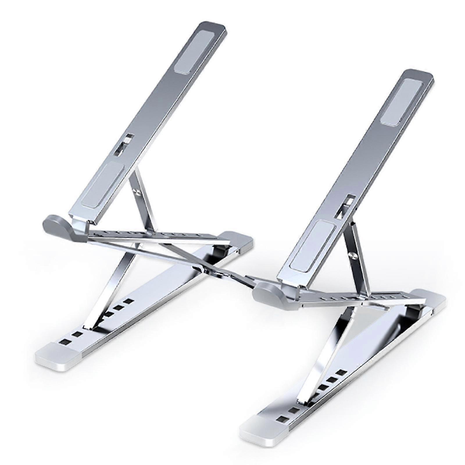 Folding Portable Laptop Notebook Stand, Viewing Angle Height Adjustable Aluminum Bracket