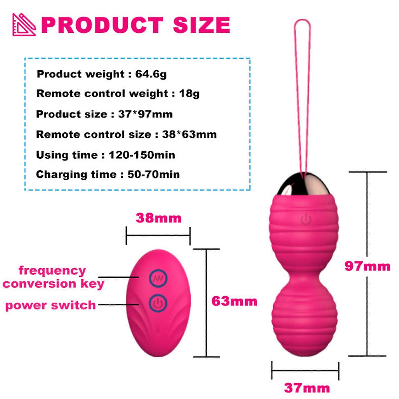 Women's Pelvic Floor Training Balls Exercise Balls with Remote Control