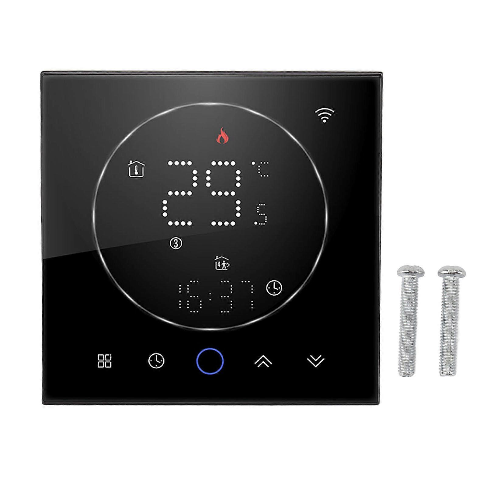 Smart Home Programmable WiFi Thermostat with Touchscreen Color Display for Boiler Heating AC95‑240V
