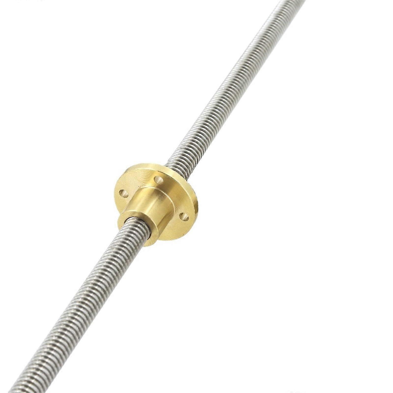 Stepper Screw T10 Lead Screw Rod with Brass Nut Tr10x2x420mm Trapezoidal Rod