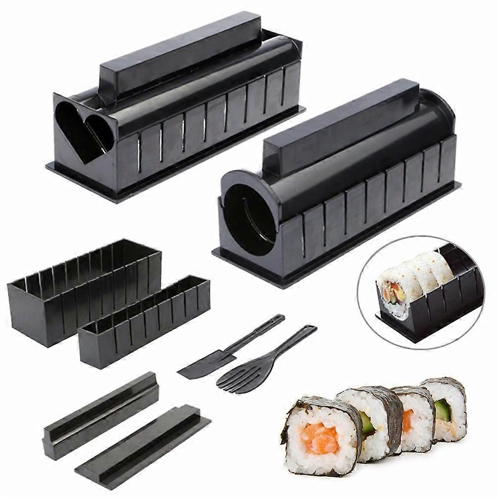 10Pcs/Set DIY Sushi Making Kit Kitchen DIY Sushi Tools Rice Roll Molds