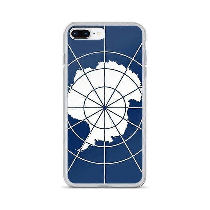Phone Case – Official Antarctic Flag – Compatible with iPhone 8 Plus – Soft Case – Durable and Shockproof – Pixelforma