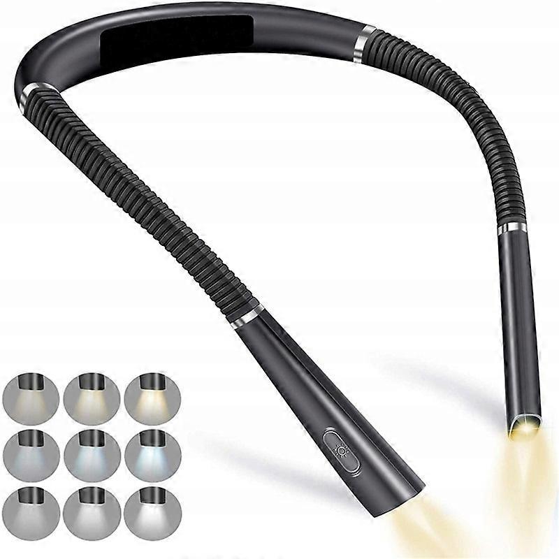 Led Lamp For Reading Books On The Neck Flexible Flashlight Rechargeable Usb