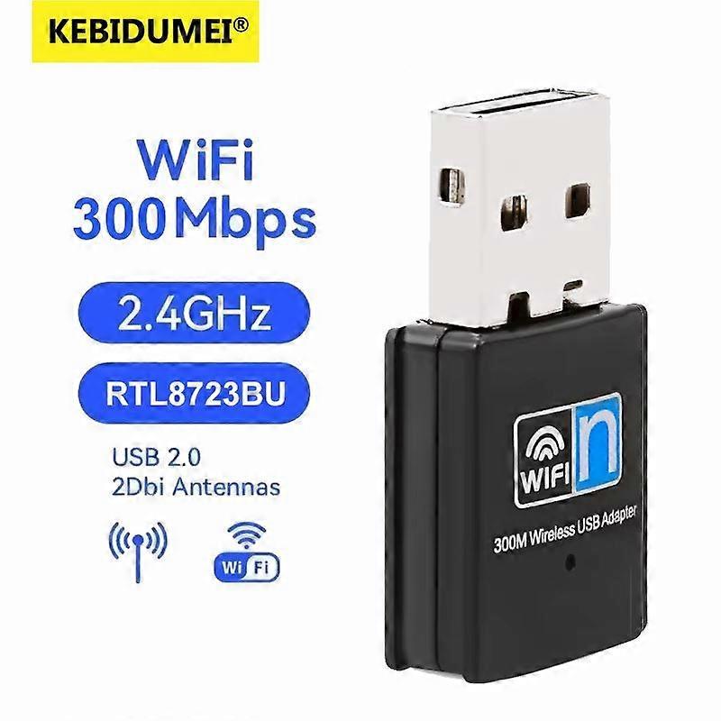 USB 600Mbps WiFi Adapter Dual Band 2,4G / 5GHz Dongle 802.11AC Ethernet Netzwerkkarte Mini Computer Wireless (Optionen 2.4G 300Mbps)