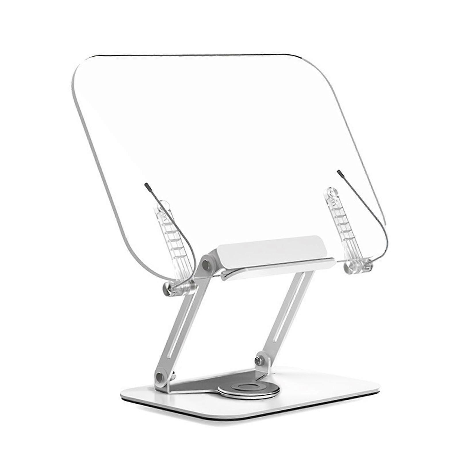Multi-function Desktop Reading Rack Metal and Acrylic Laptop Stand Holder Student Bookshelf Tablet Notebook Bracket