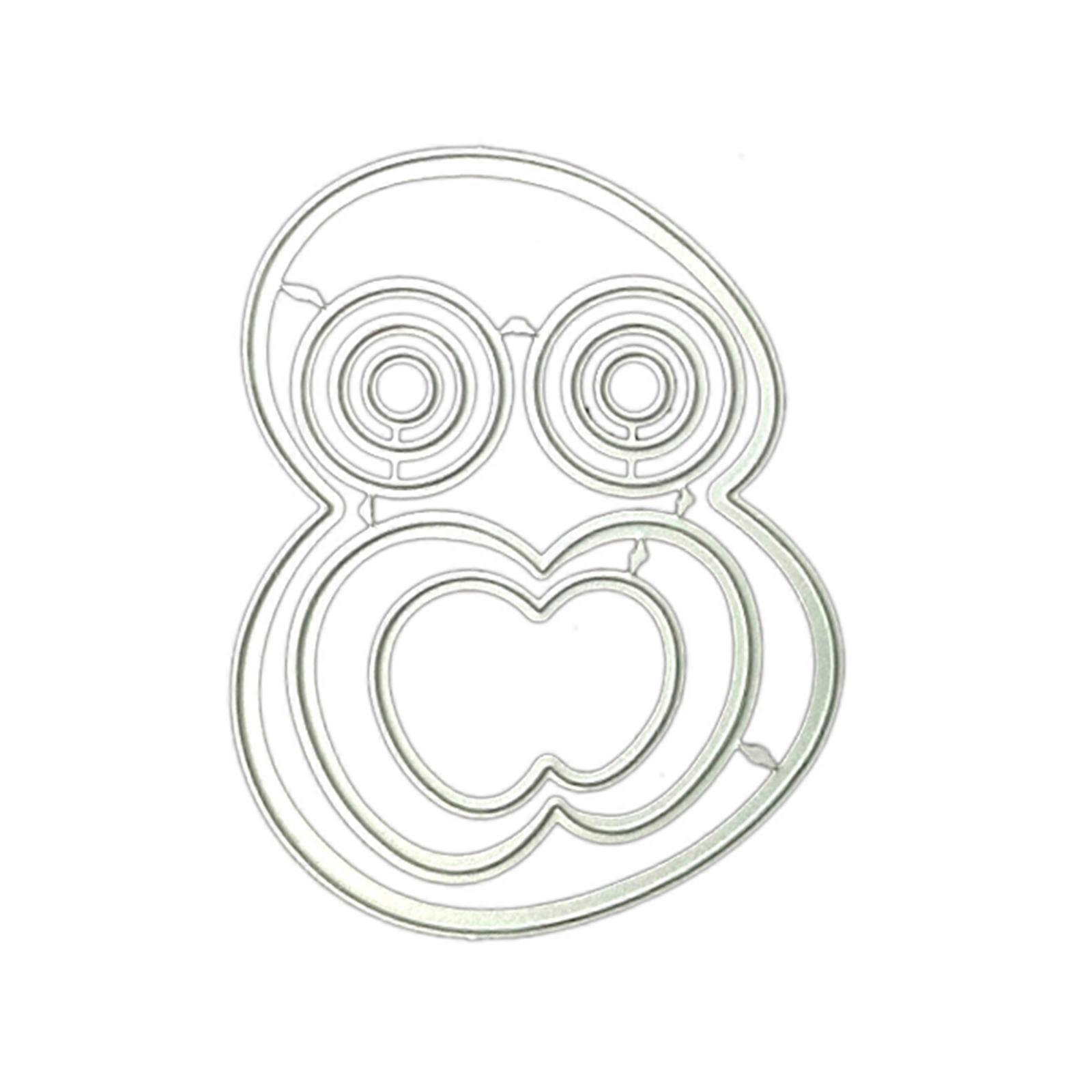 Handmade DIY Die Cut for Card Making Layered Large Eyes Cutting Die Stencil Template Embossing for Scrapbooking Crafts Multicolor