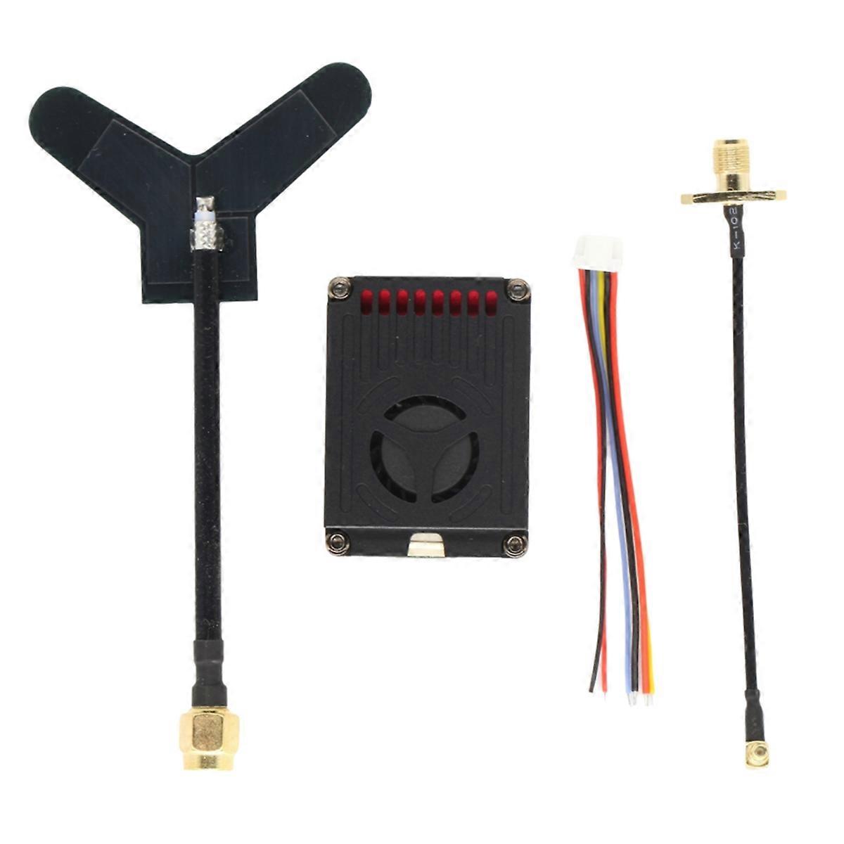3.3G 4W VTX 16CH FPV صوت الفيديو الارسال PAL / NTSC دعم OSD تعديل المعلمة ل FPV طويل