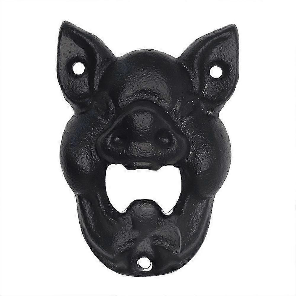 Cast Iron Wall Mounted Pig Bottle Opener