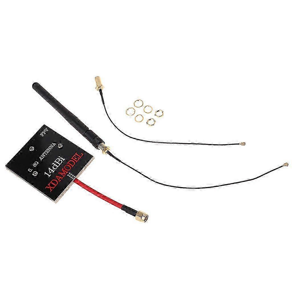 Enhanced 5.8Ghz 14dBi High Gain Panel Antenna 2.4GHz 3dBi Antenna Kit For Hubsan H501S H502S Quadcopter, Helps to Increase fpv Distance