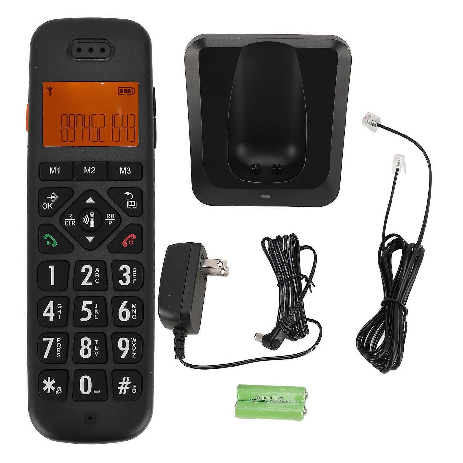 Cordless Phone with Big Buttons, Caller ID, Call Blocking, Backlit Display, US Plug