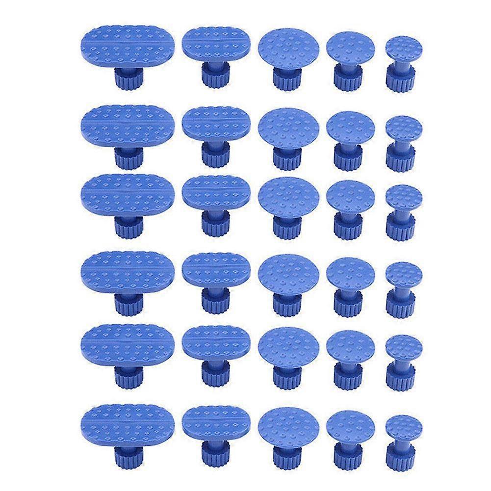 30pcs (A) Car Dent Repairer Set Blue Pull Suction Cup 30pcs Set Universal Dent Repair Pull Tab Tool Accessories