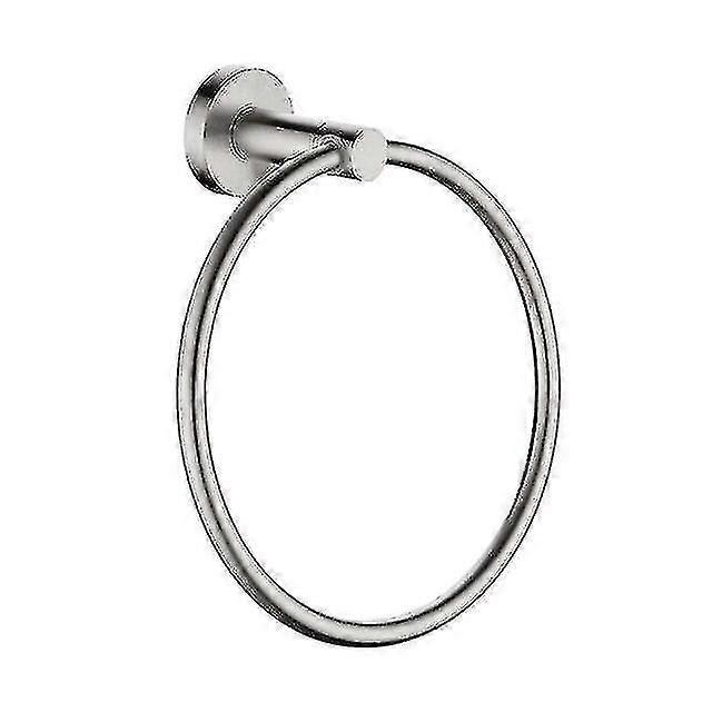 つや消しステンレススチール製バスルームセット、リングホルダー&ローブフック付き