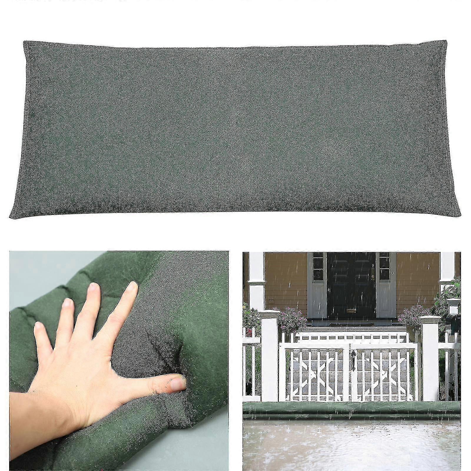 Heavy Duty Water Activated Flood Barriers Reusable Burlap Sand Bags for Garage Basement Flooding Erosion Control