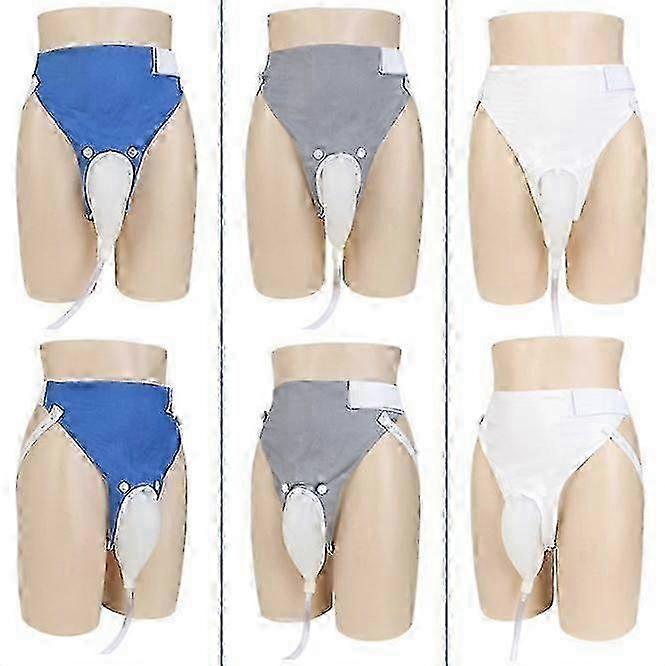 Wearable Urine Collection Bag With Catheter Duct 1000ml 2000ml Suitable For Men Elderly Patients With Urinary Incontinence Available In Blue