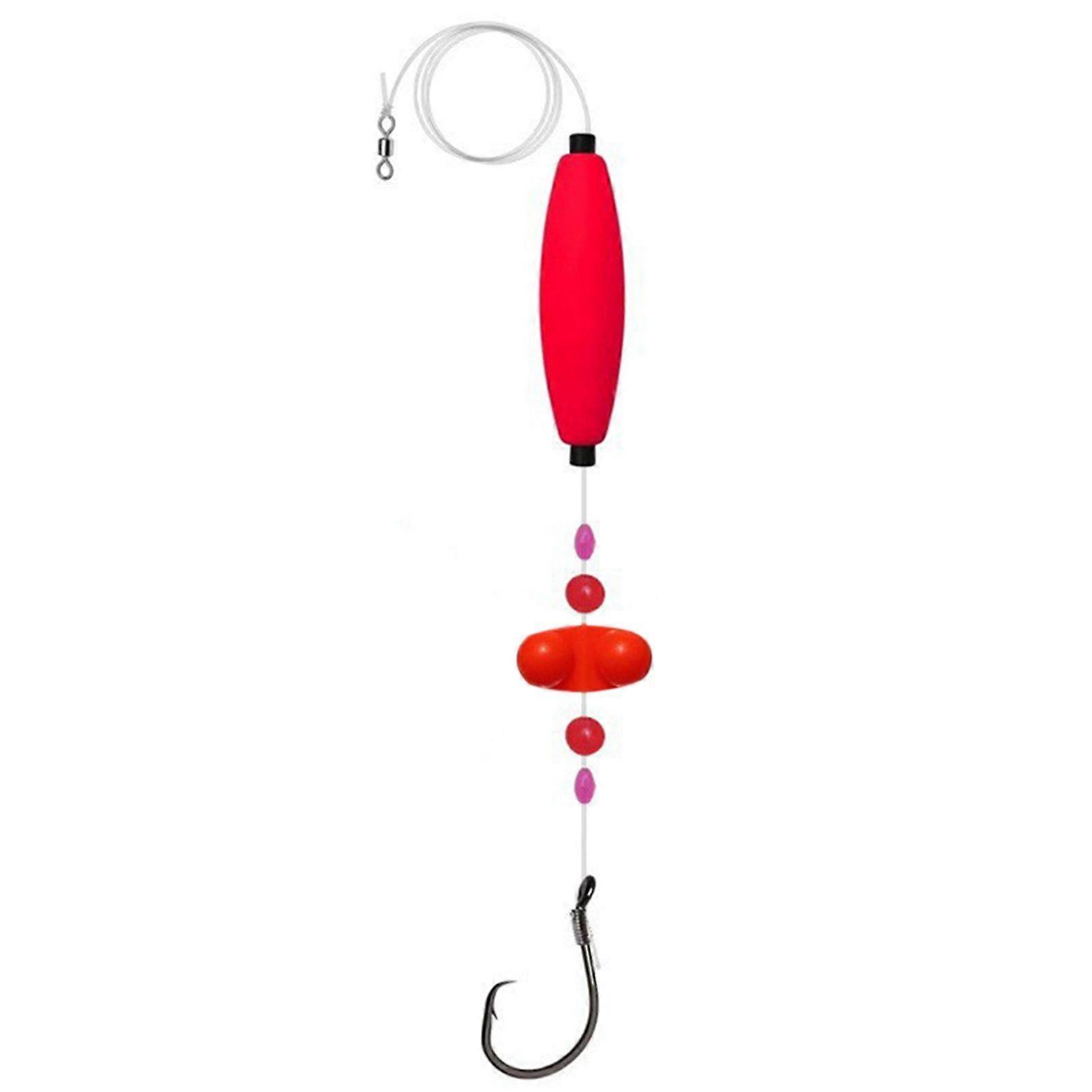 Catfish Fishing Rig with Circle Hooks & Floats - 6/0 8/0 Tackle for Rivers Lakes Bottom Fishing