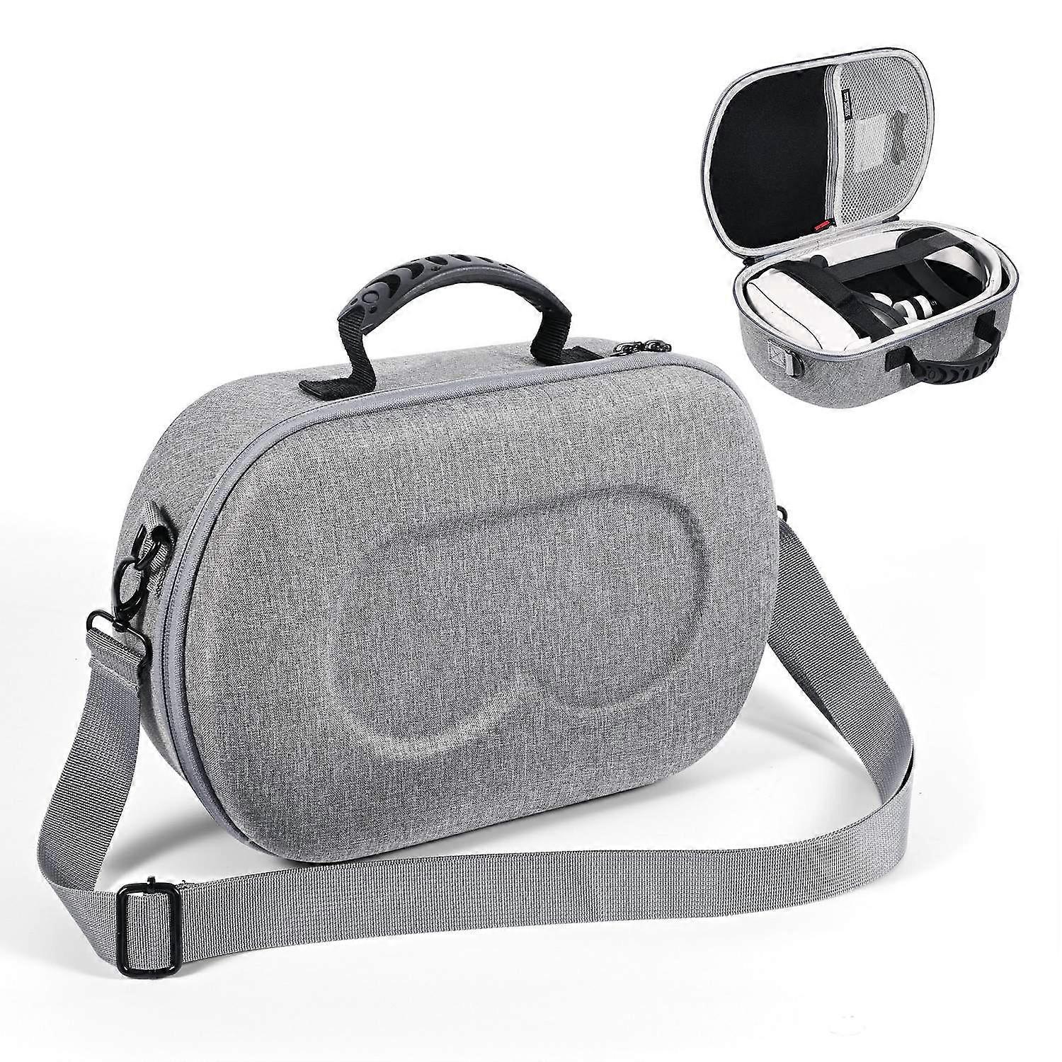 K4c STARTRC GAMES Storage Bag for Meta Quest 3S Quest 3 Quest 2 P8G Snowflake Cloth Carrying Case