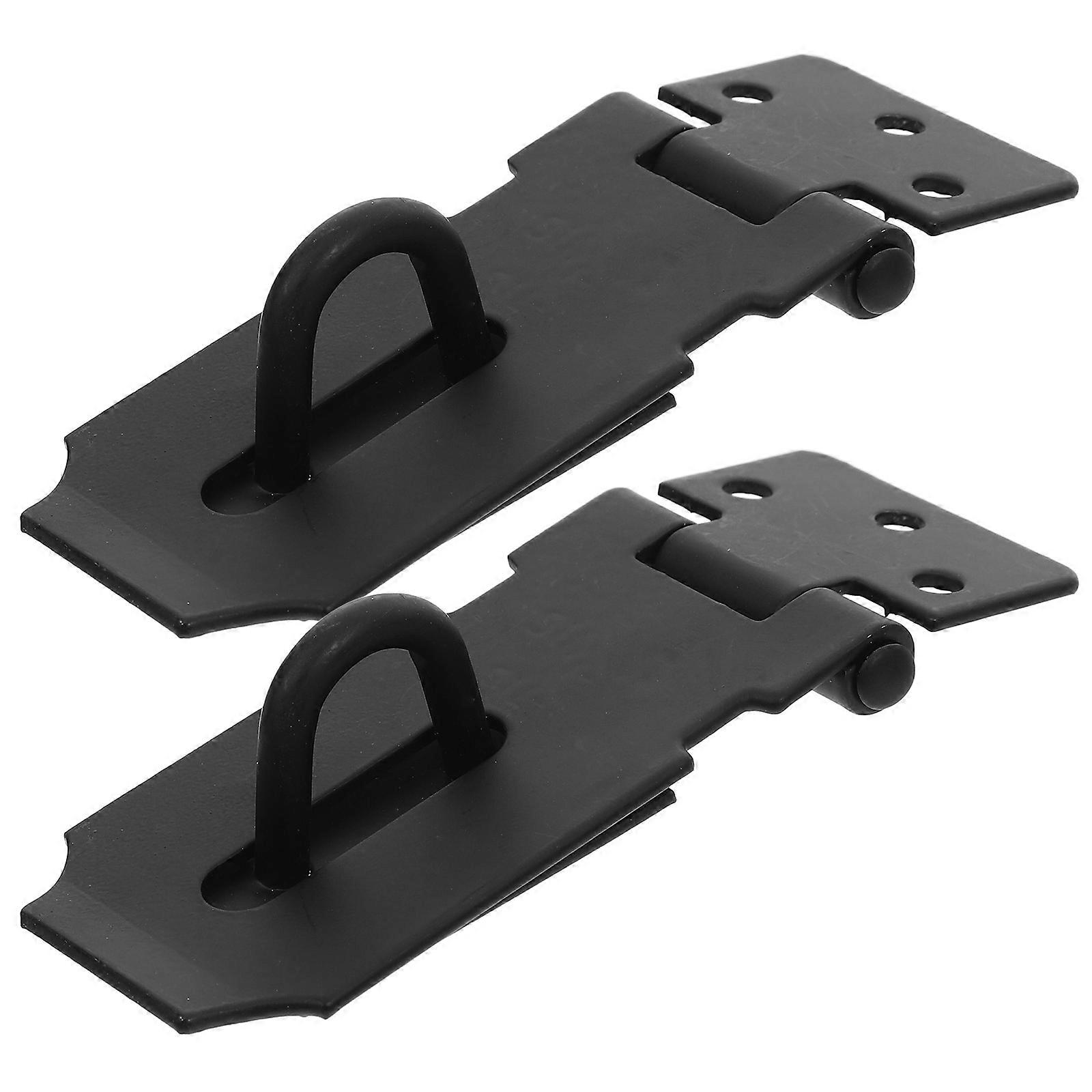 Padlock Hinge Latch Stainless Steel Hasp Lock Preventing Accidental Openings Indoor Use Sleek Design 2Pack