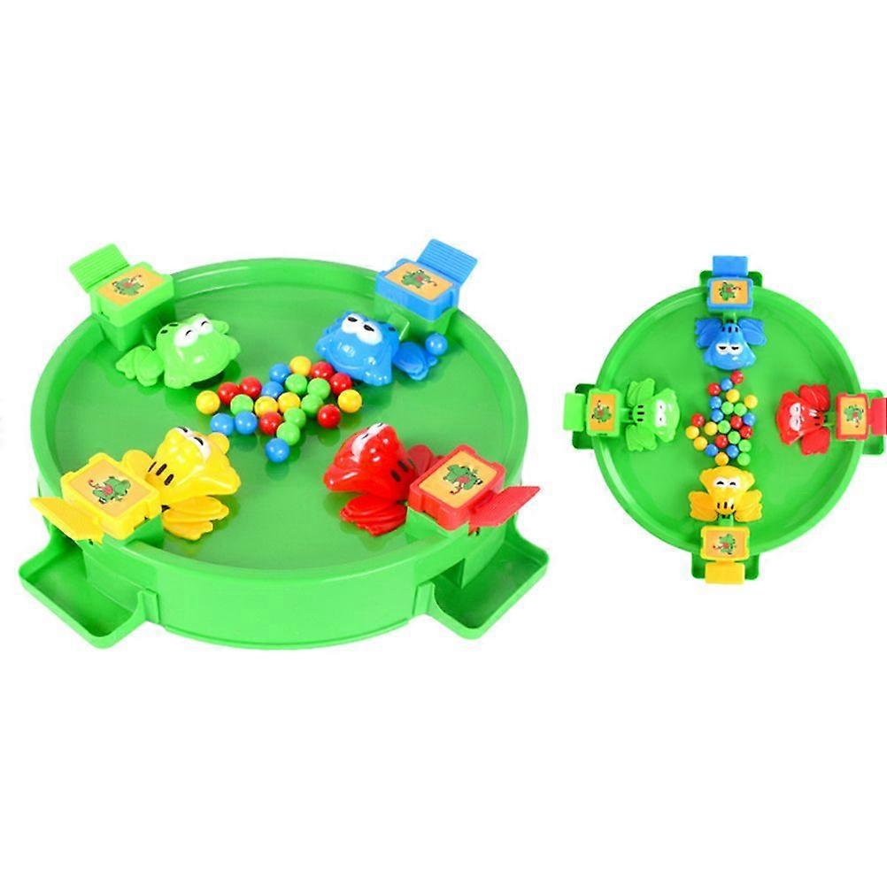 Shape Game Toy Grab Bean Machine Toy Eat Bean Leisure Game Toy Brain Parent-child Game Toy Suitable for 4 people Green