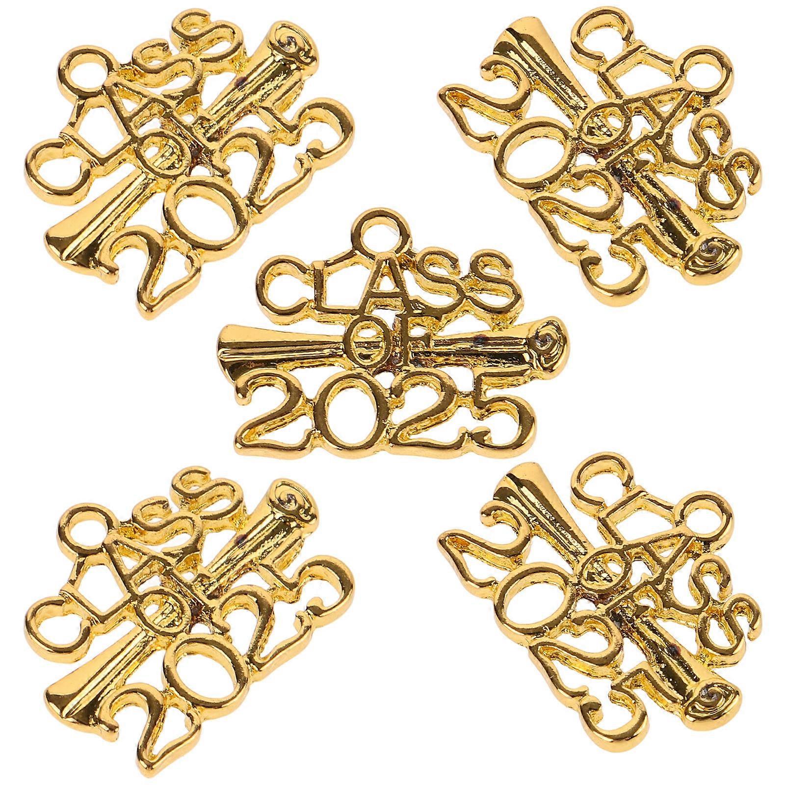 10pcs Graduation Charms, Metal Pendant Accessories for DIY Jewelry Making, Keychain and Earring Charms for Graduation Party Favors and Crafts