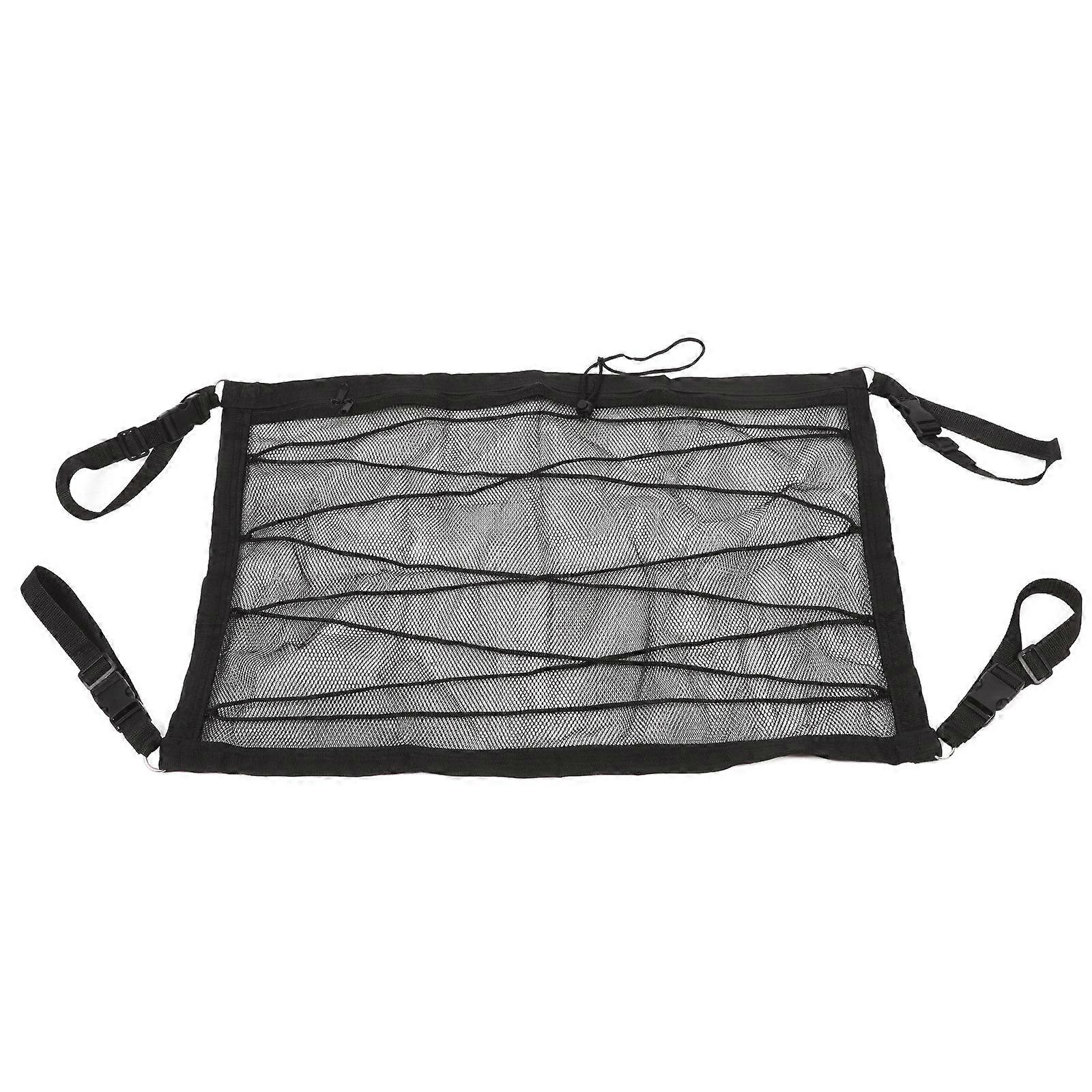 Araba Tavan Kargo Net Çok fonksiyonlu Tasarım Mesh Cep Çift katmanlı Fermuar Büyük Kapasiteli 1 Adet