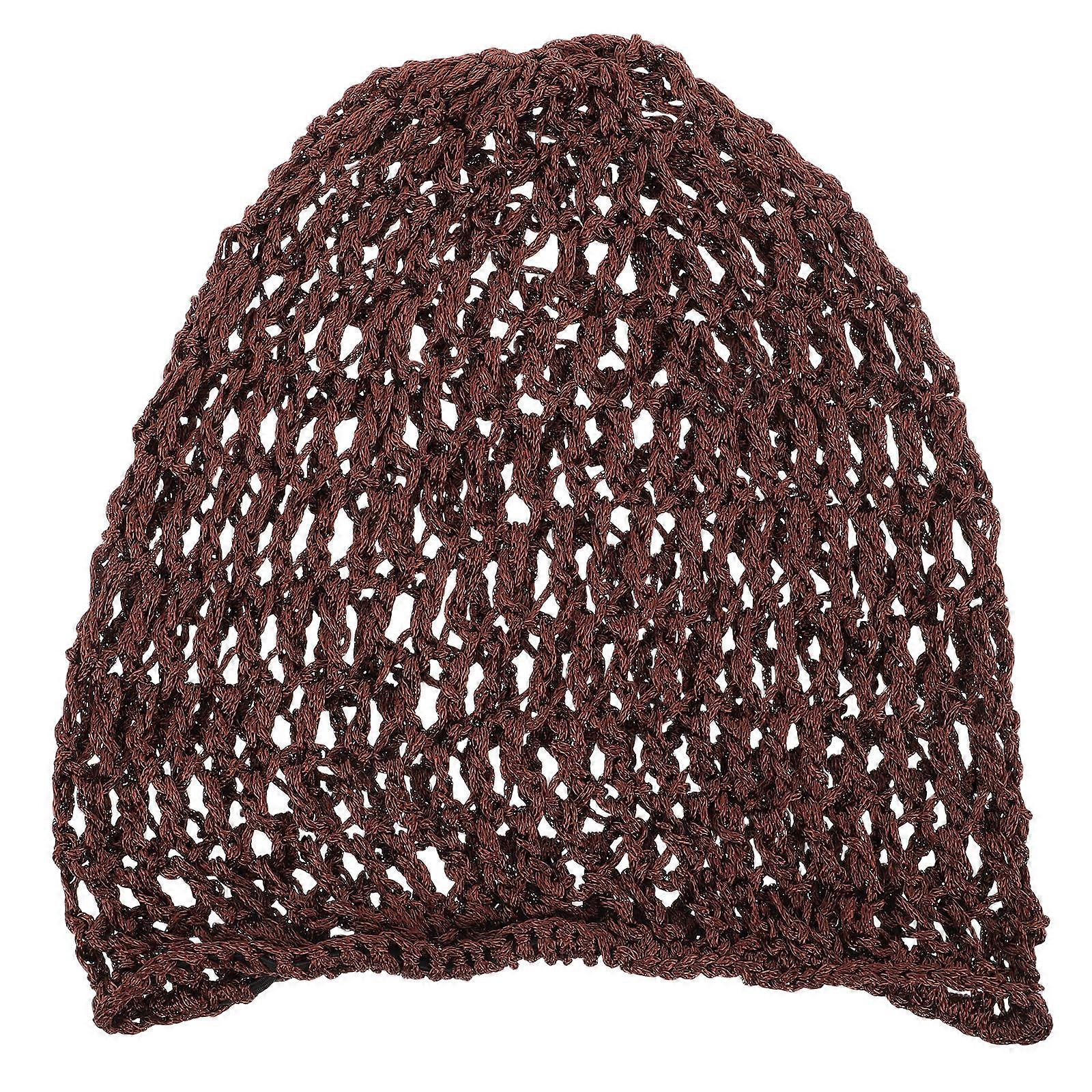 Women's Mesh Hair Net Snood Soft Rayon Crochet Design for Breathable, Comfortable Wear During Sleep, Daily Use & Special Occasions