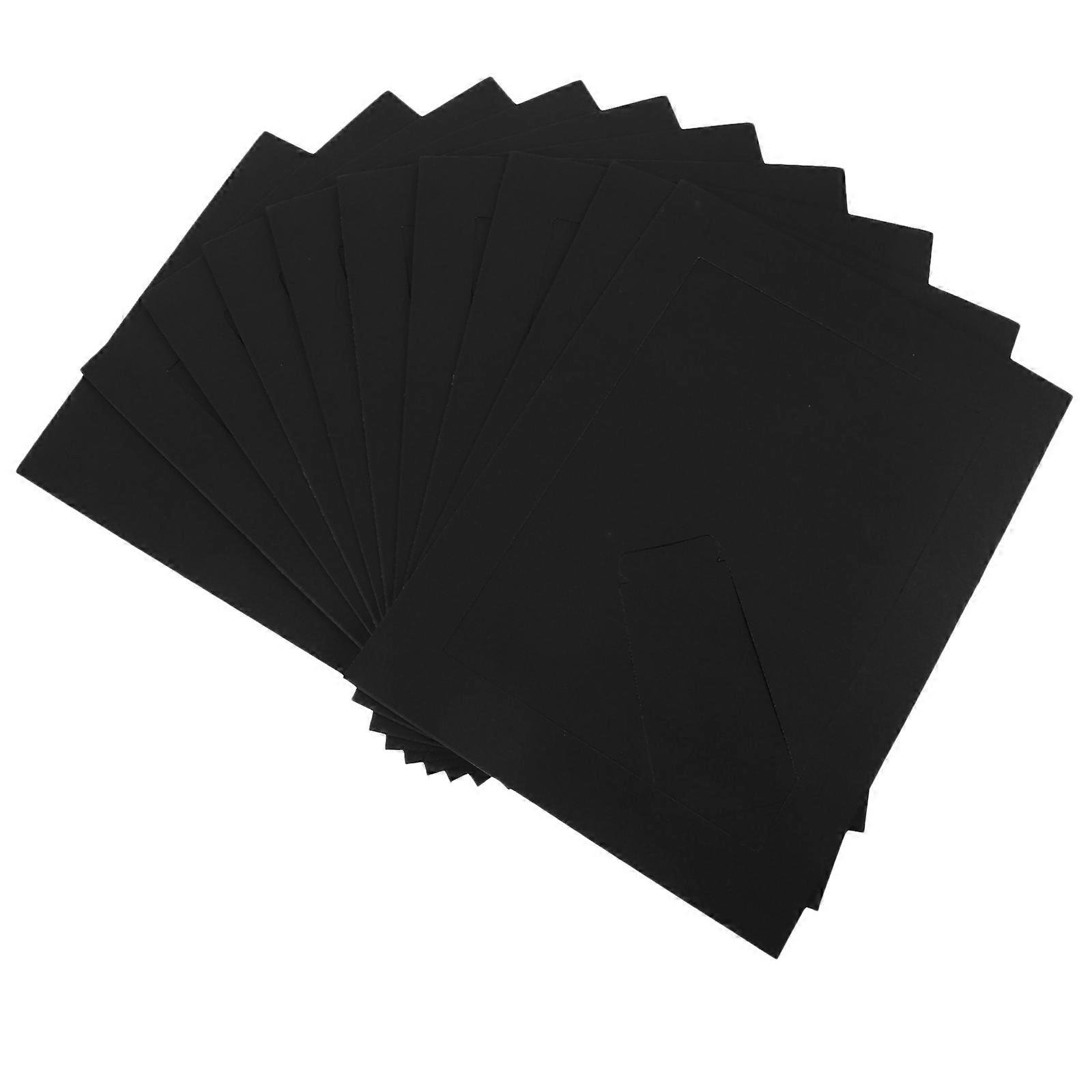 Paper Frames Tabletop Photo Home Decoration Rectangular Black 22X15.8cm Decoration 10Pcs