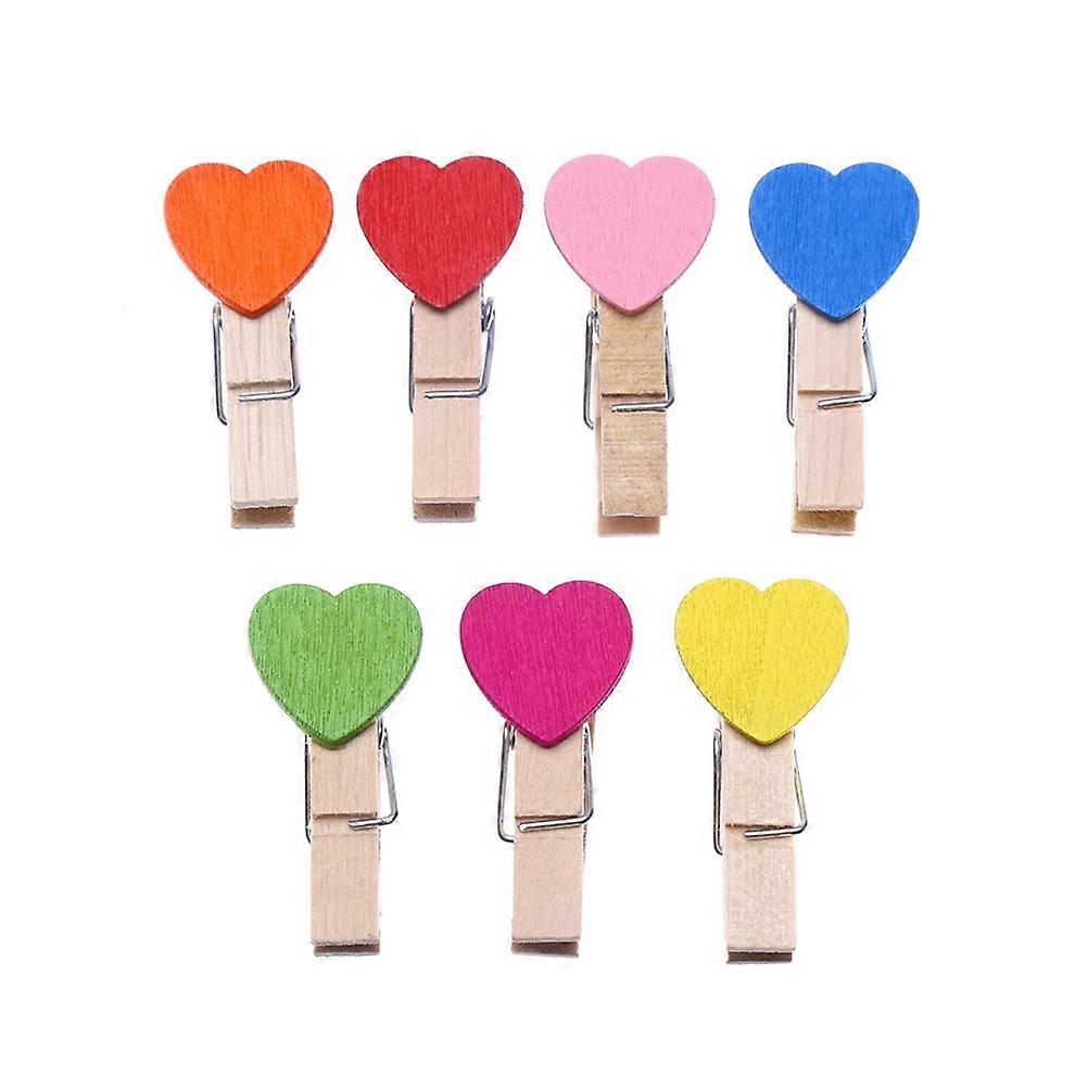 Decorative Paper Clip Heart Shaped Small Paper Clip Office Supplies Craft Memo Clips Red 3.7cm x 2.9cm x 1.2cm Holding Memo 100Pack
