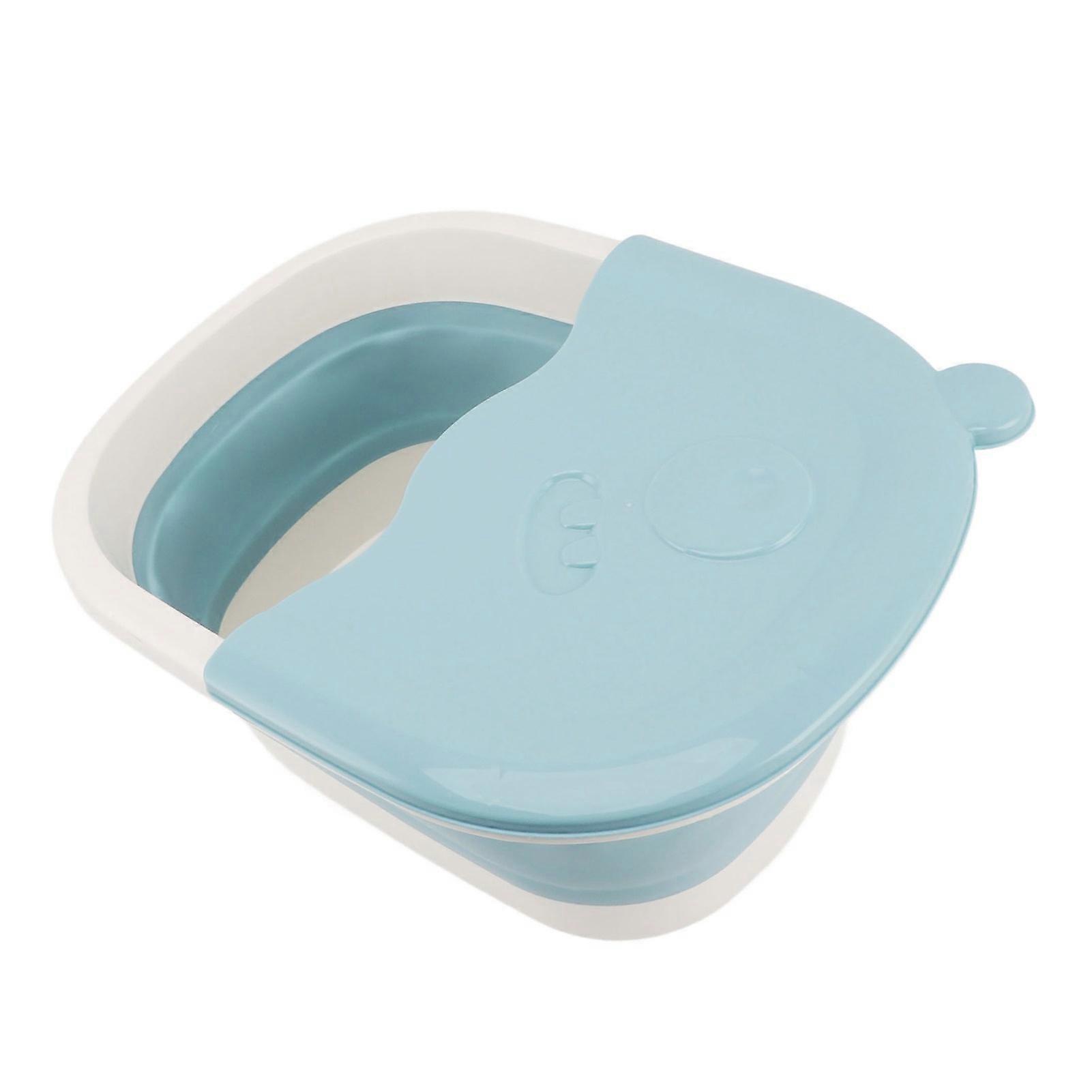 Hopfällbart barnfotsbadkar 39x30x17cm Blå Badkar