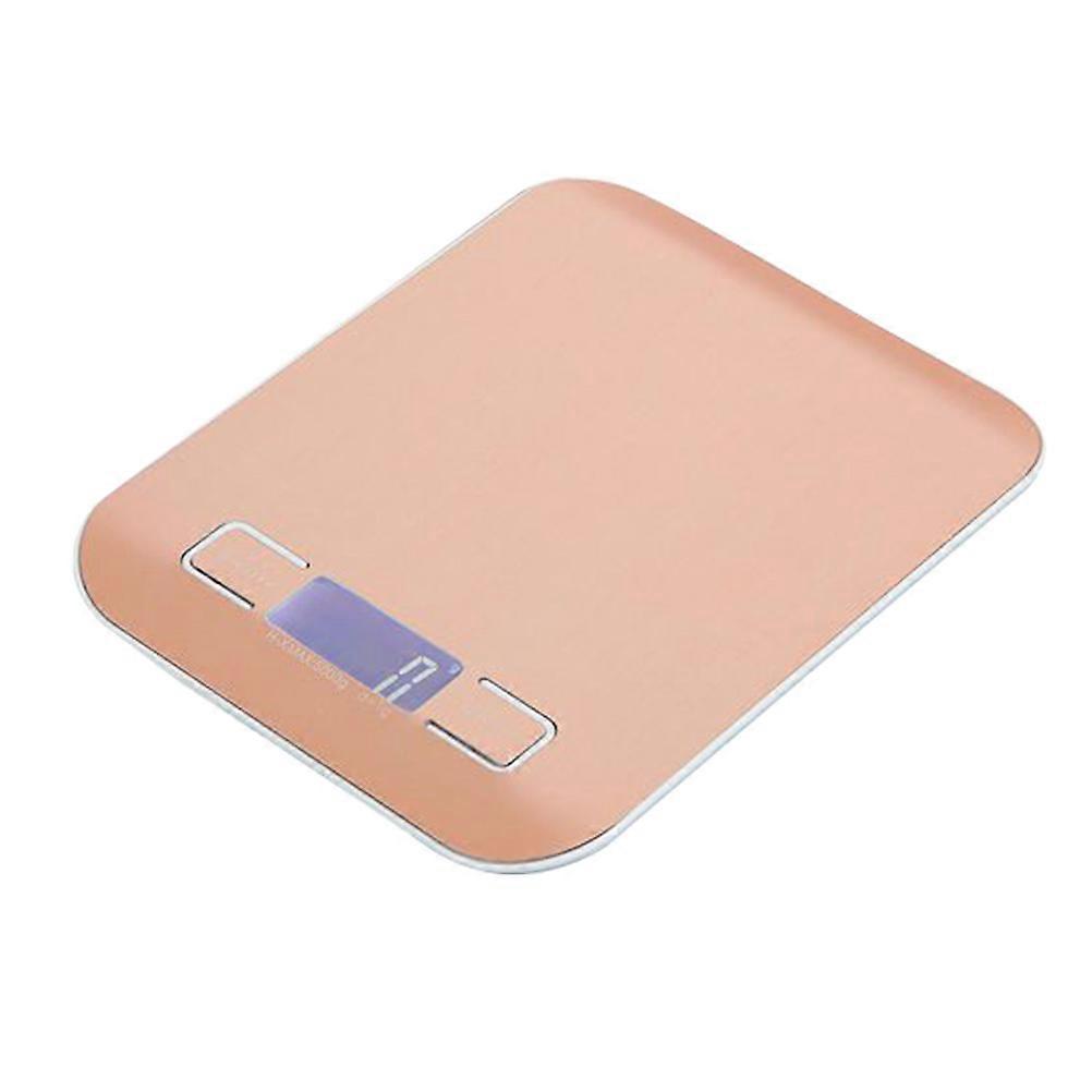 Here's a polished and professional product description based on your input:
**Rose Gold Stainless Steel Kitchen Scale – High Precision Digital