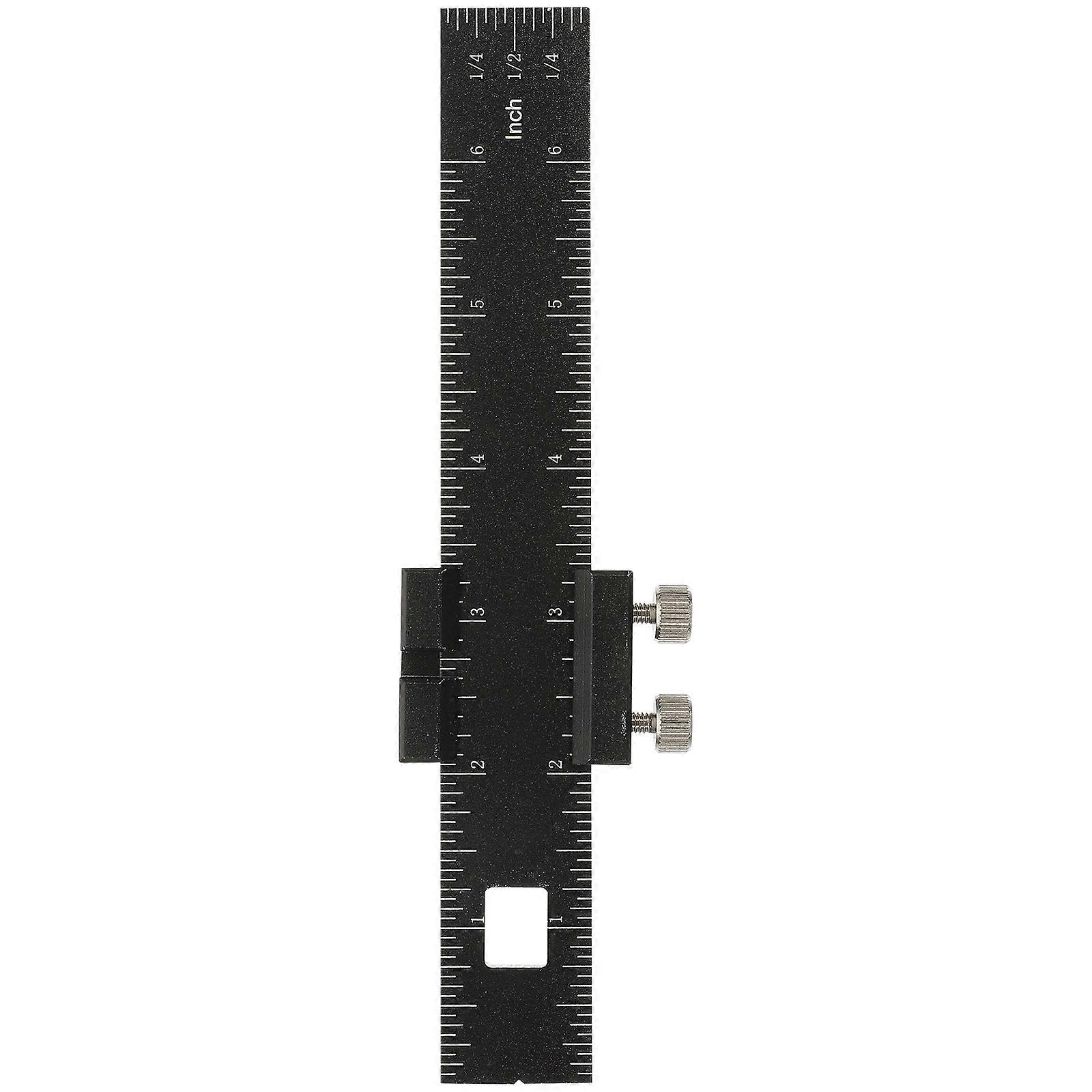 Multifunctional Ruler Woodworking Tools Measuring Adjustable Sliding Locking Mechanism 1Pack
