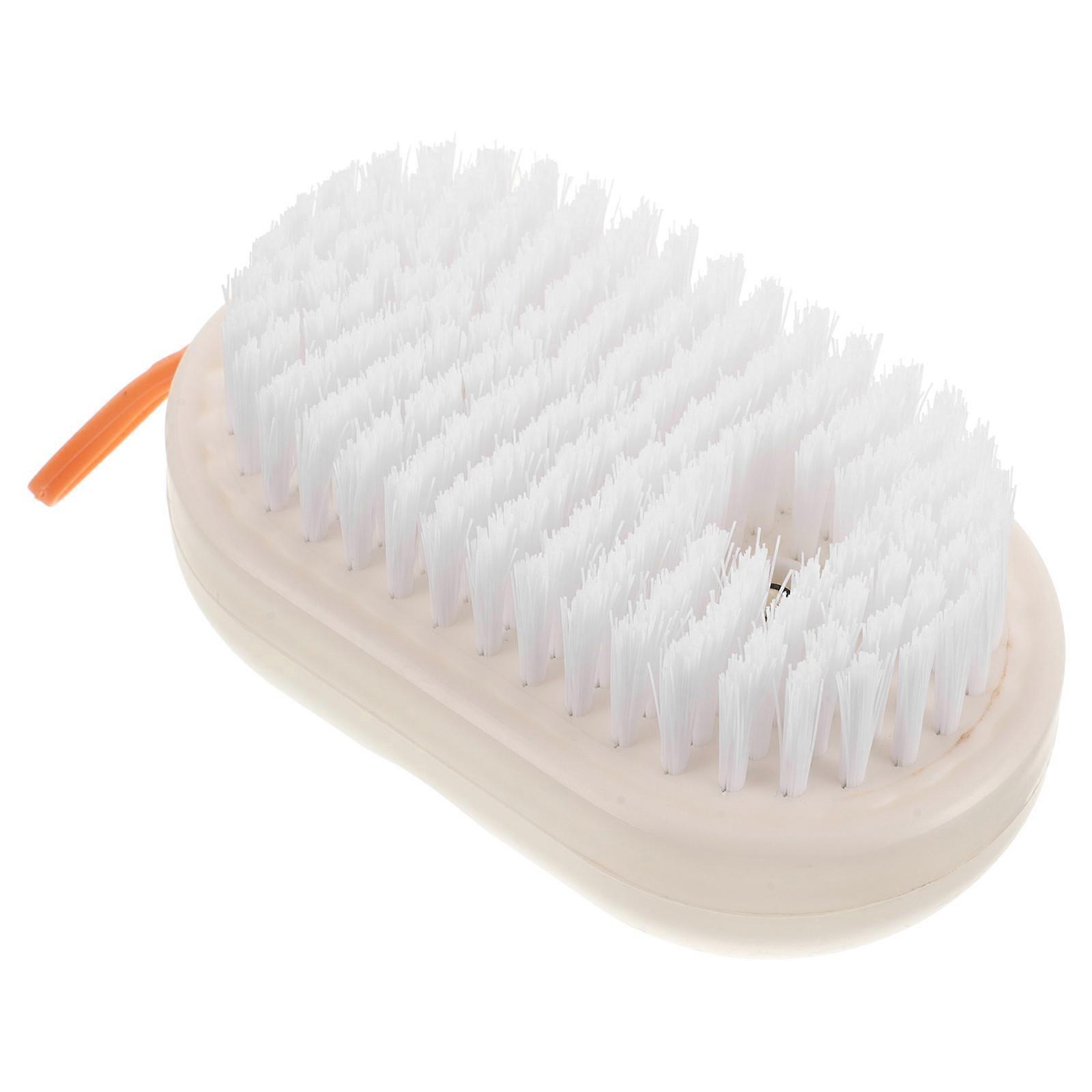 Shoe Cleaner Kit For Sneakers Shoes Brush With Soap Dispenser White 11.00X7.00X5.00CM Laundry Use Household Users 1Pcs