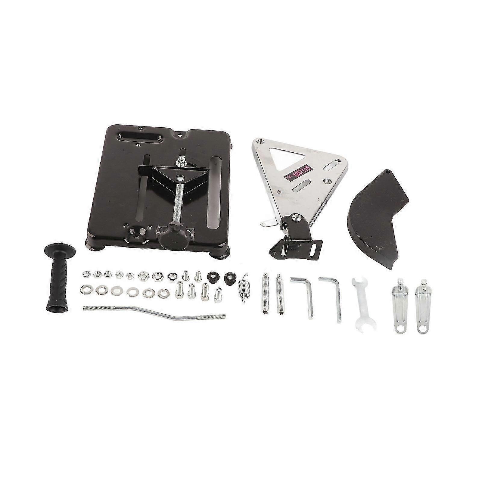 Universal Multifunctional Hand Grinder Conversion Table Saw Holder for Cutting Machines with Iron and Wrought Iron Base