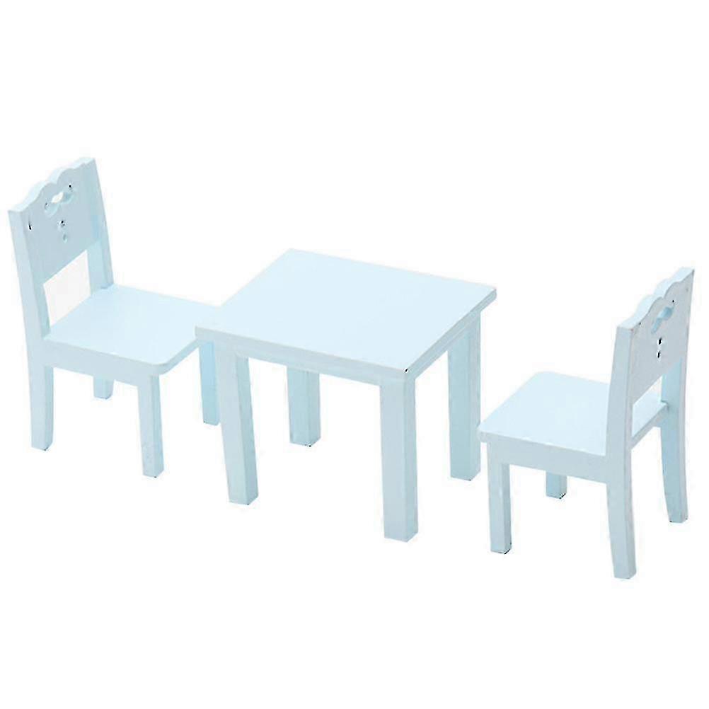 3 Pcs Enfants Table Chaise Simulation Meubles Mini Chaise Jouet Enfants Chaise de Bureau Ensemble Modèle Jouet