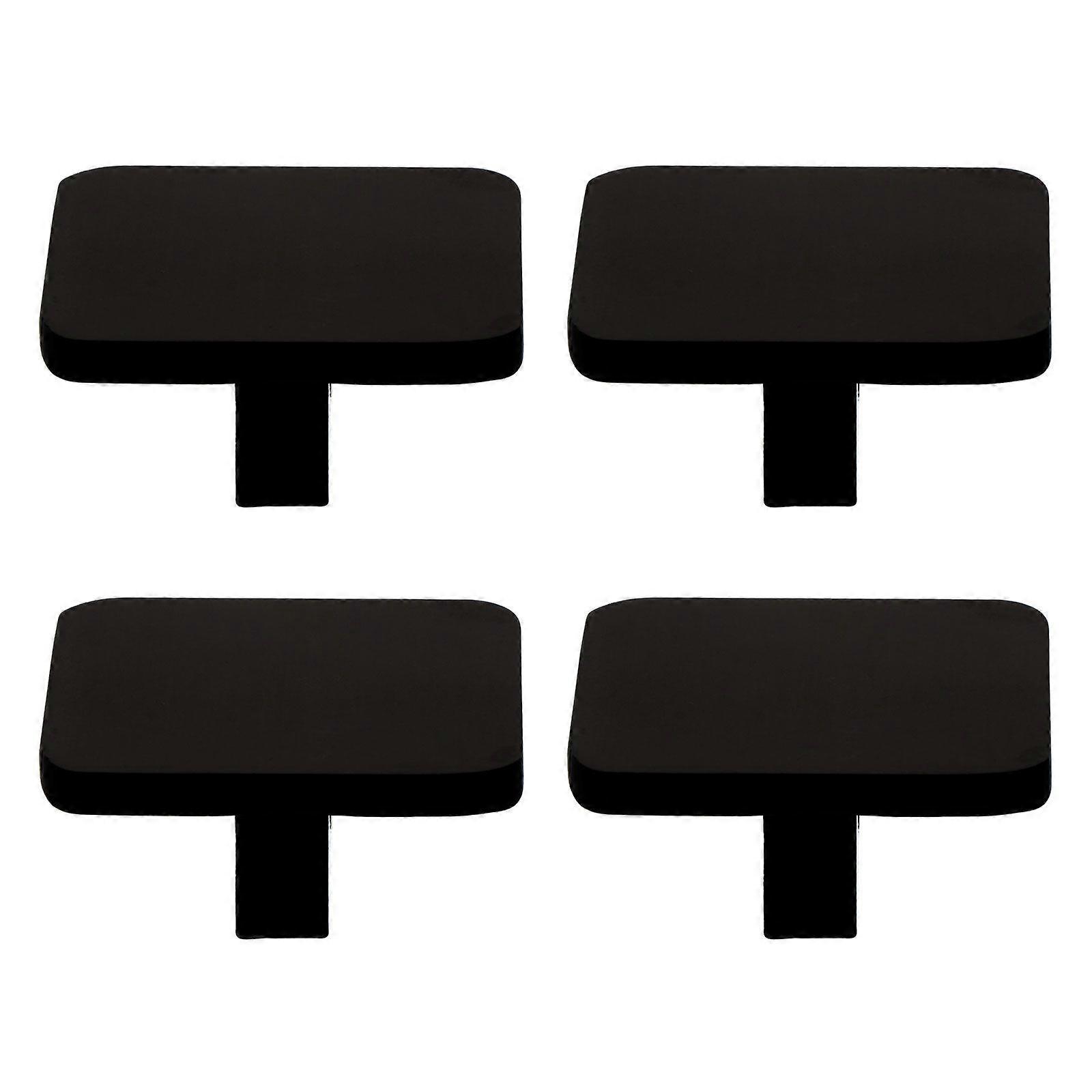 4pcs Cabinet Aluminum Knobs Simple Square Dresser Handles Drawer Pulls