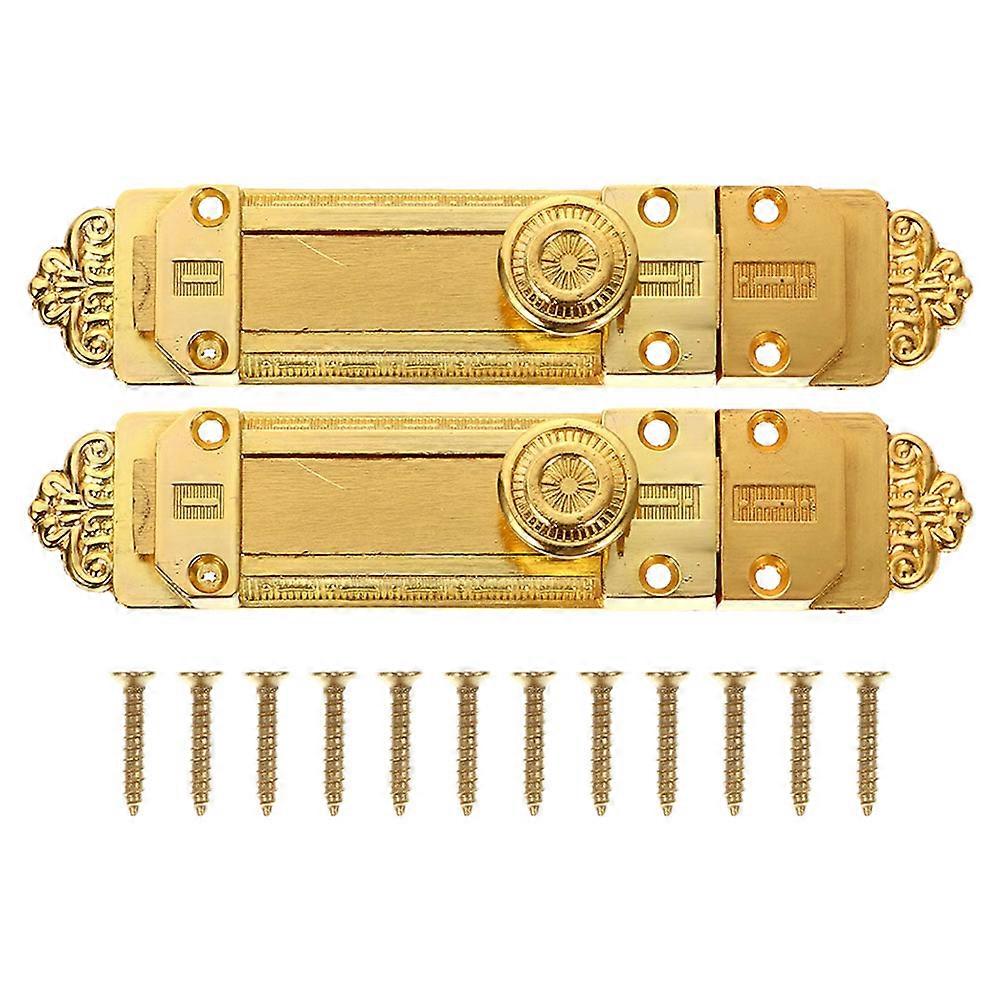 Thickened Vintage Style Sliding Door Bolt Lock – Solid Latch for Internal Doors, Windows & Screens – Easy Installation, & Object Protection – Antique
