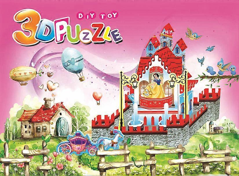 3-piece 3D stereo puzzle DIY handmade paper puzzle