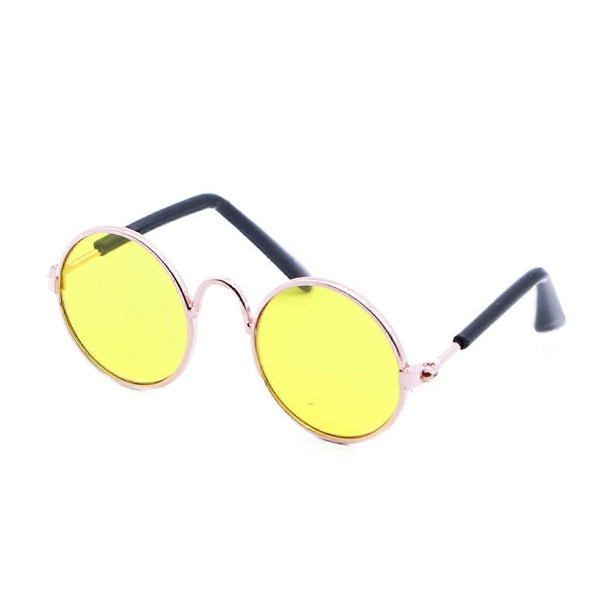 Mini Sunglasses for Dolls - 4 Pack Colorful Plastic Glasses, Fun Accessories for Dolls and Pets, Various Colors