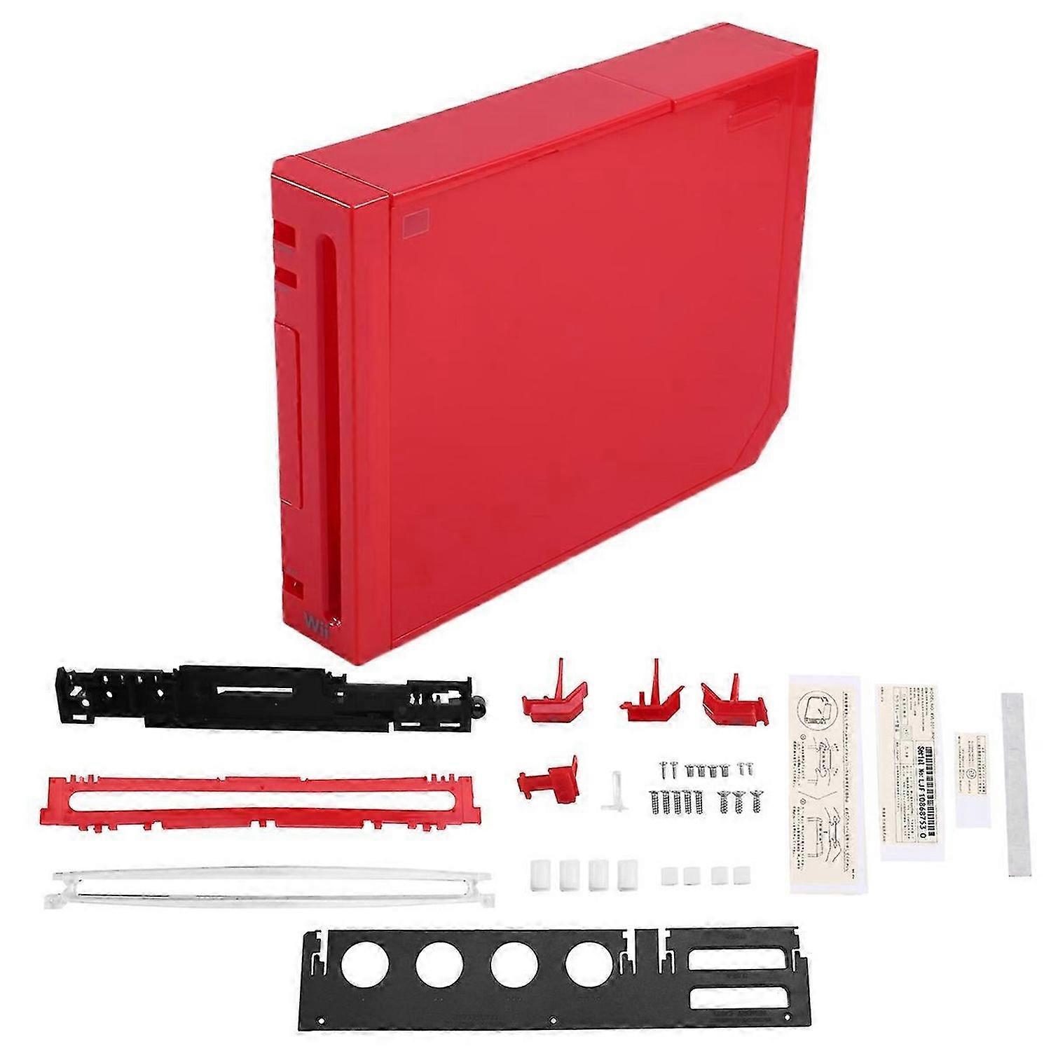 For Wii Full Case Cover Housing Shell with Buttons for NS-Wii Transparent Housing Shell Case for Wii
