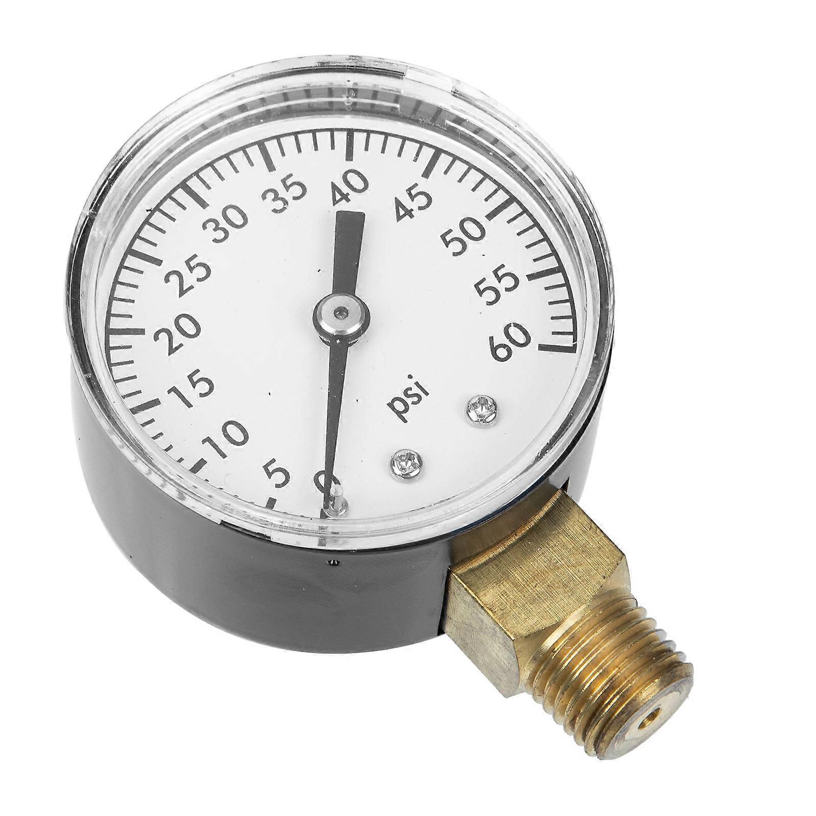 Pool Filter Water Pressure Gauge Dial Psi Durable Easy Read NPT Connection for Swimming Pools Aquariums