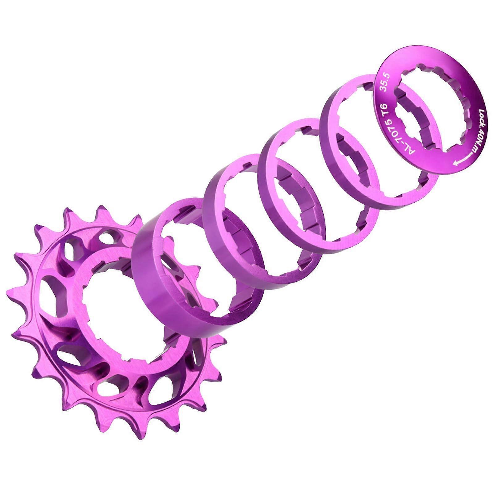18T Single Speed Gears,  Strength, Freewheel, Flywheel, Sprocket Set for Fixed Gear Bikes, Easy to Install
