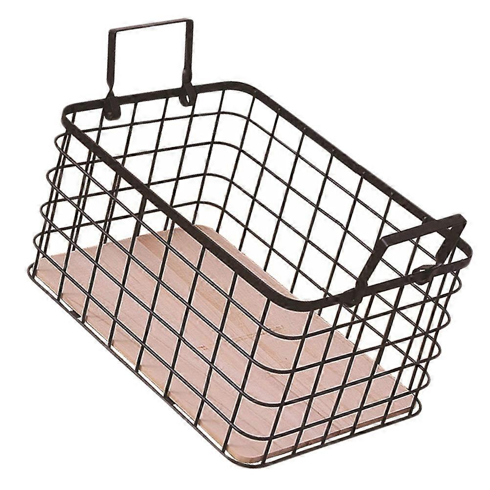 Kitchen Organiser Storage Basket Organizer Container Iron Art Rectangular Design Homeowners 1Pc