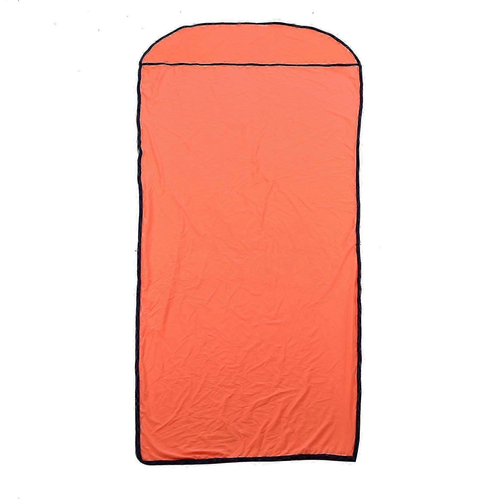 Ultralight Multifunctional Elastic Sleeping Bag Liner for Outdoor Camping - Orange