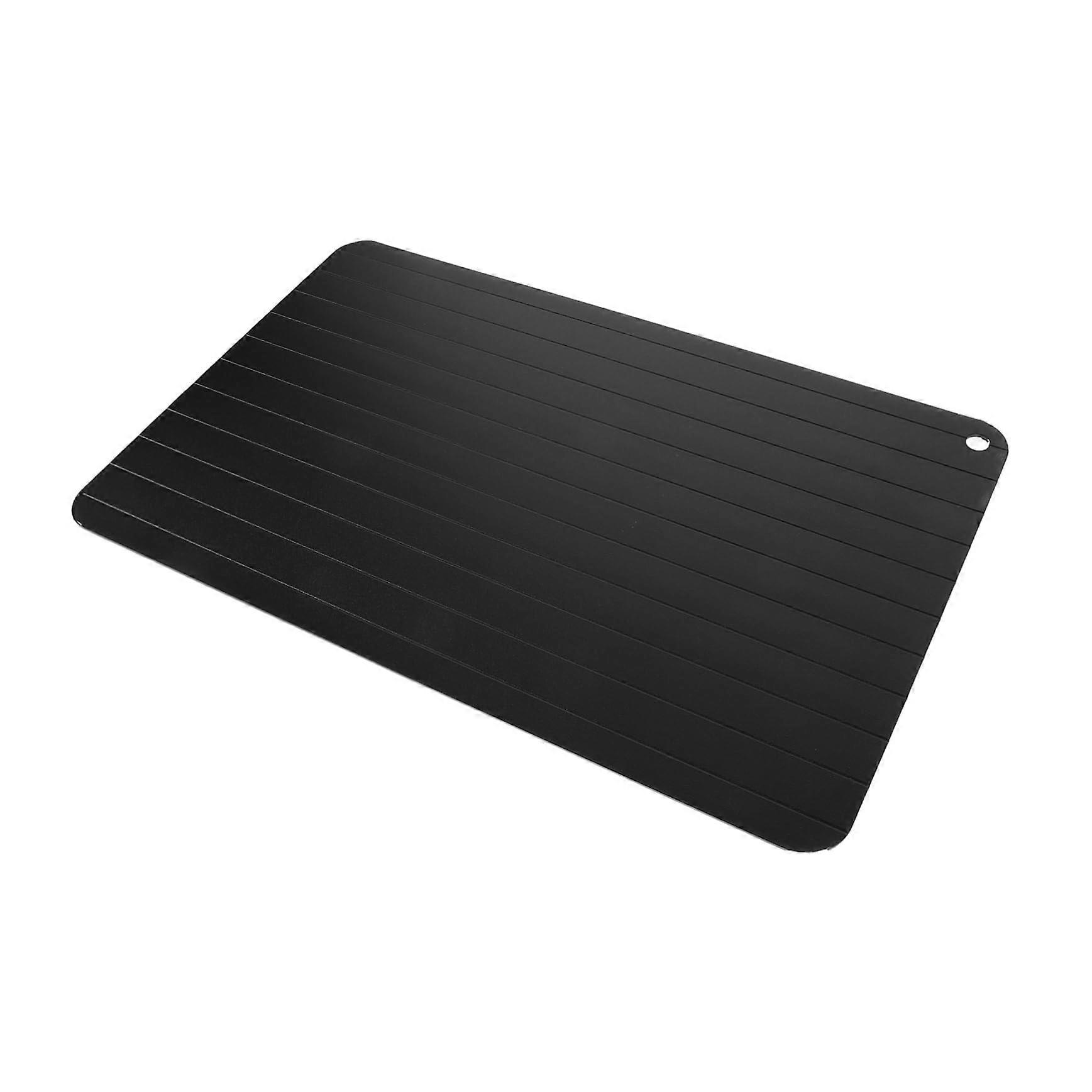 Defrosting tray, ice defrosting plate, defrosting board, meat defrosting tray, seafood defrosting plate, defrosting mat, aluminum, black.