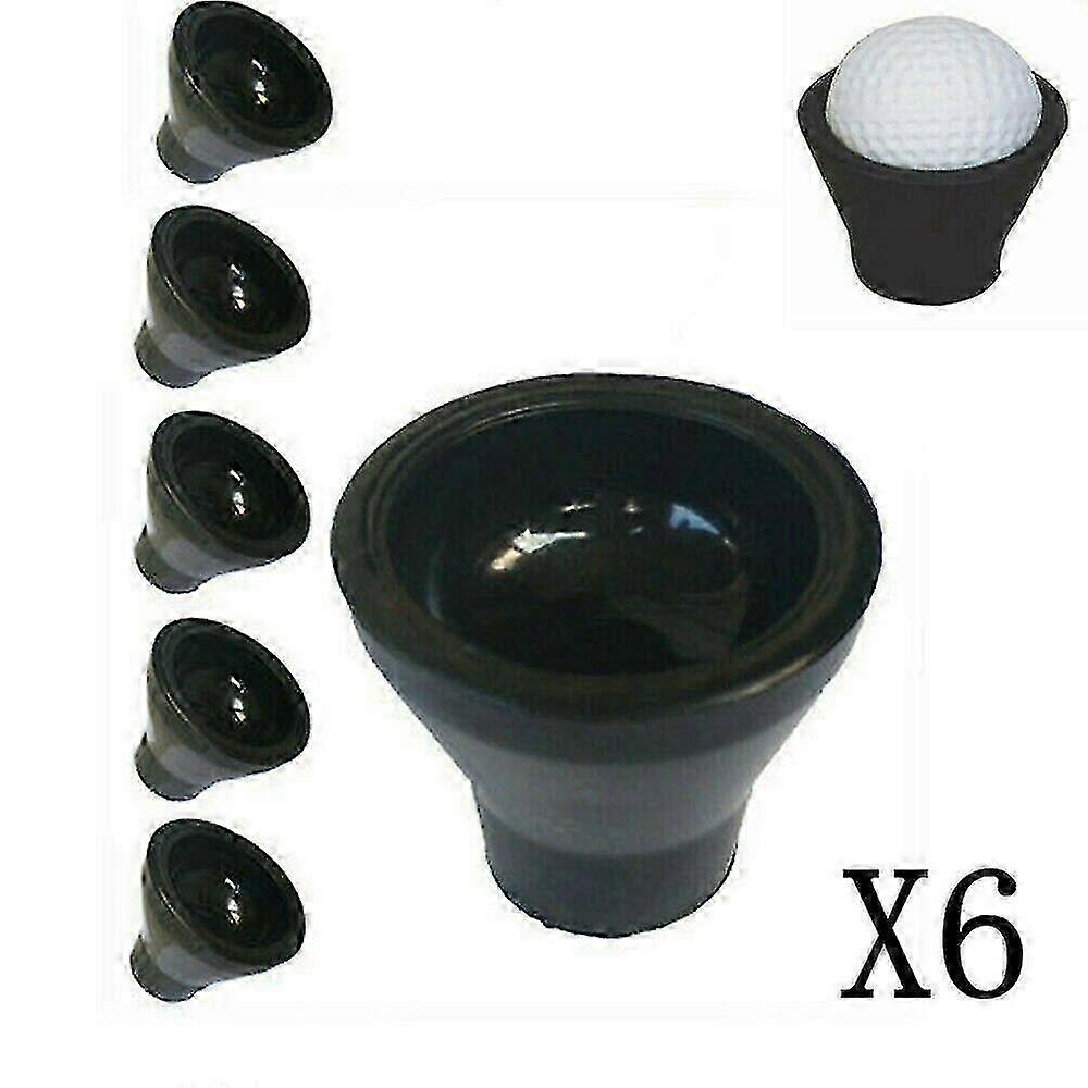 6Pcs Golf Ball Pick Up Suction Cup Picker for Putter Grip Caddy Sucker Retriever