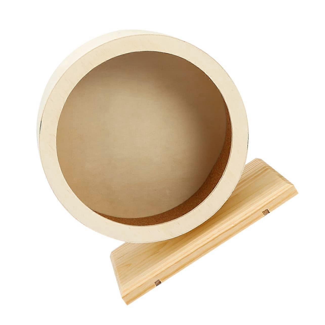 Hamster Wheel for Small Animals Quiet Wooden Running Wheel for Hamsters